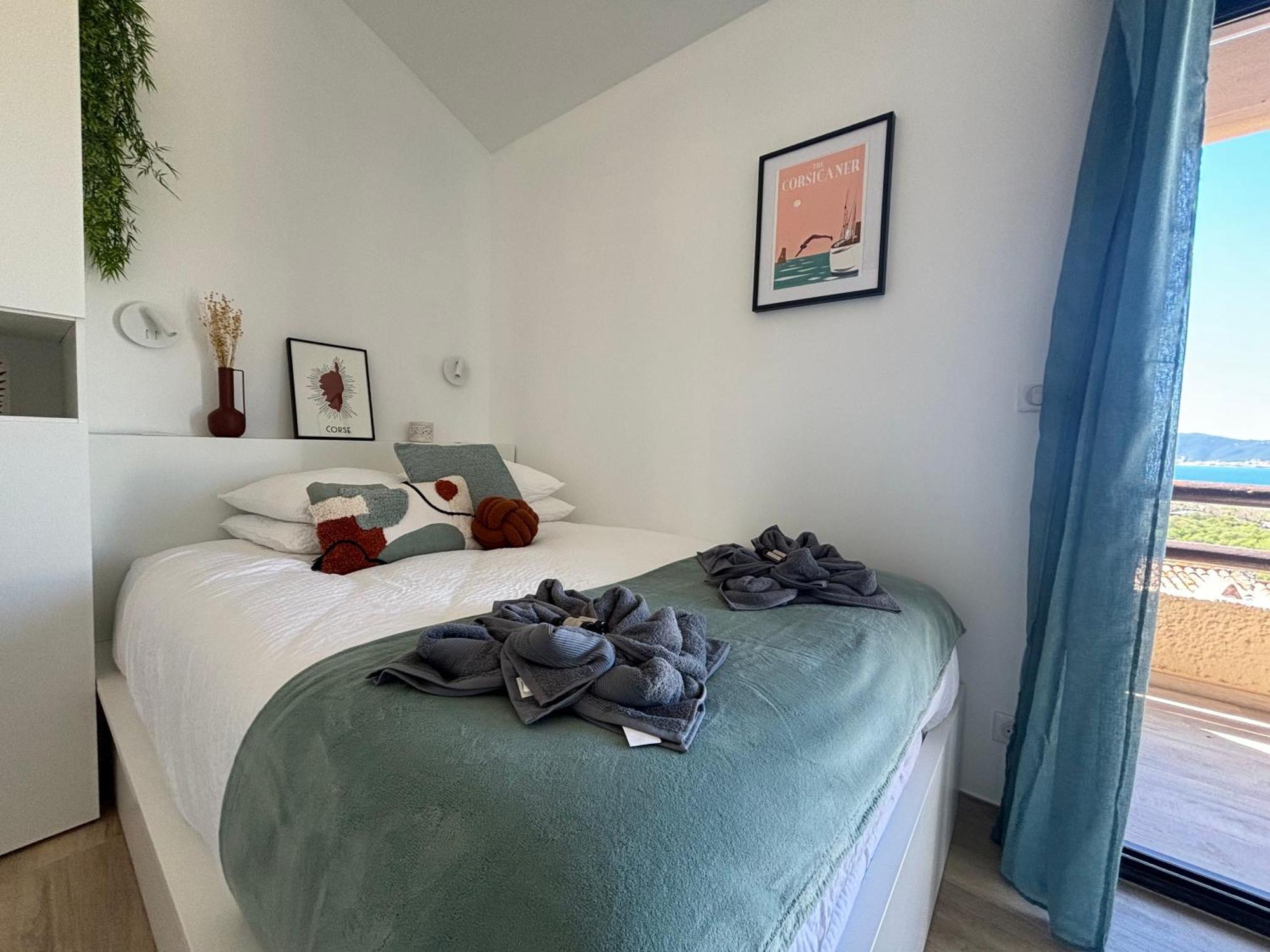 Studio Vue Mer A Porticcio Piscine Et Parking 외부 사진