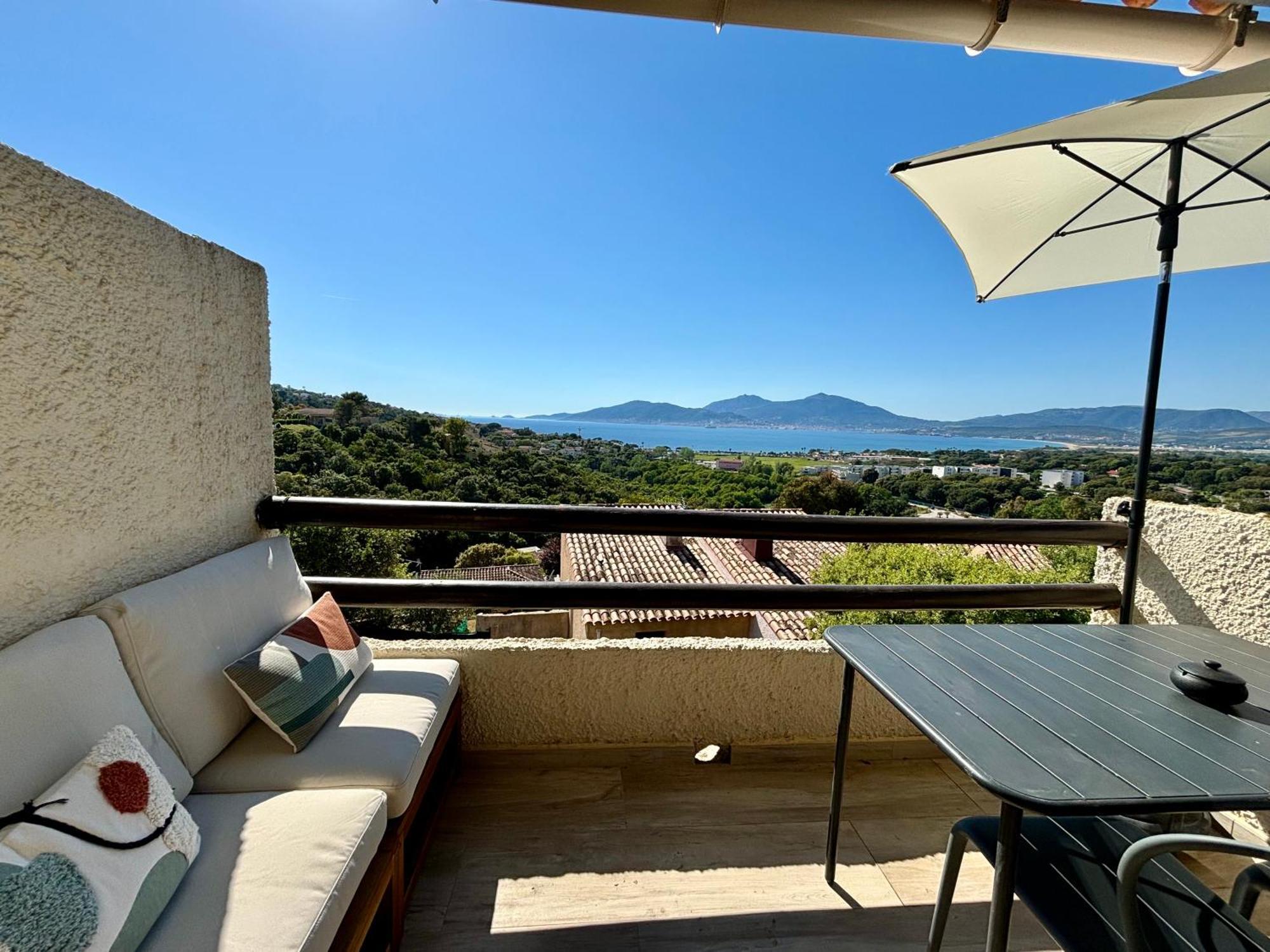 Studio Vue Mer A Porticcio Piscine Et Parking 외부 사진