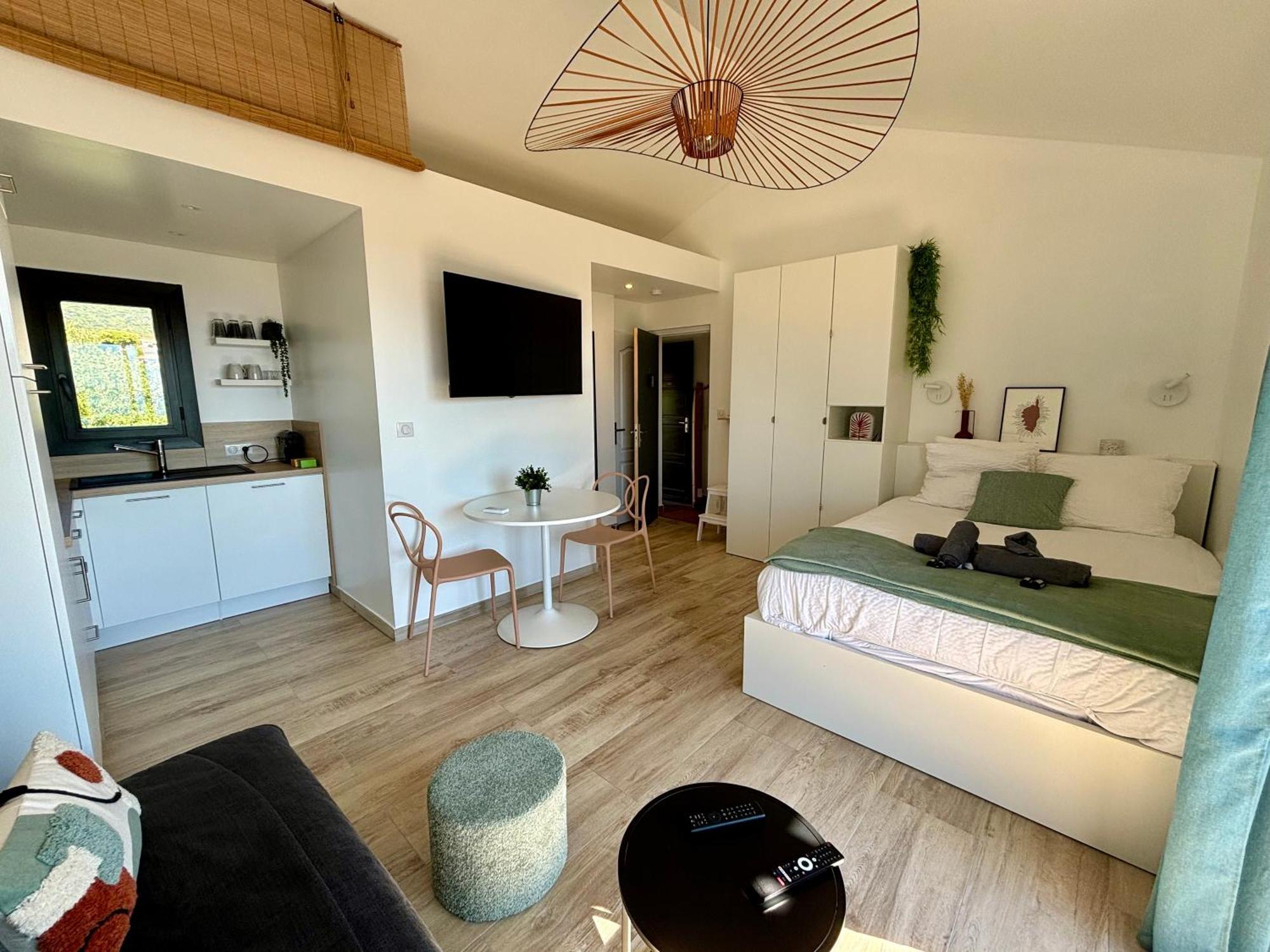 Studio Vue Mer A Porticcio Piscine Et Parking 외부 사진