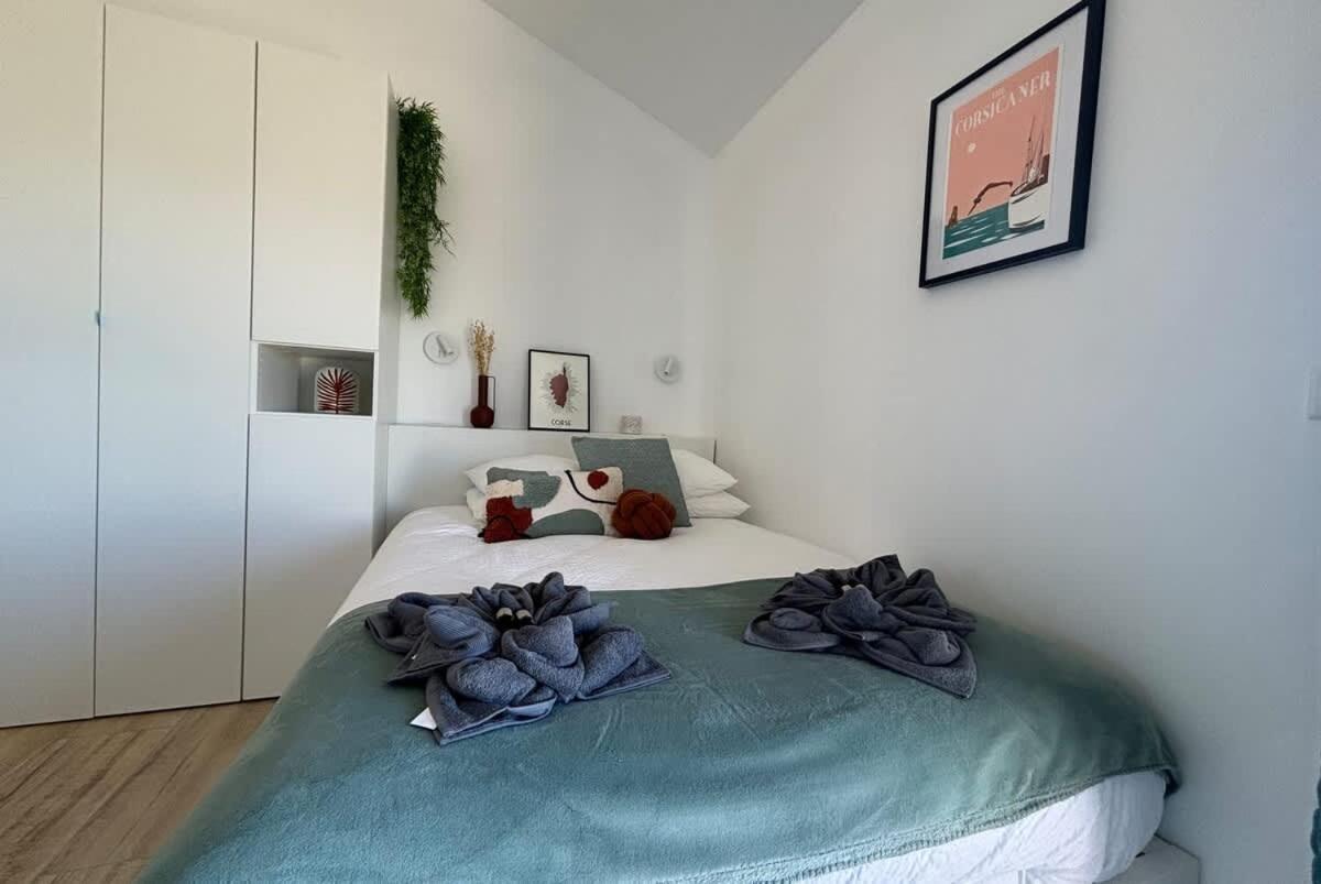 Studio Vue Mer A Porticcio Piscine Et Parking 외부 사진